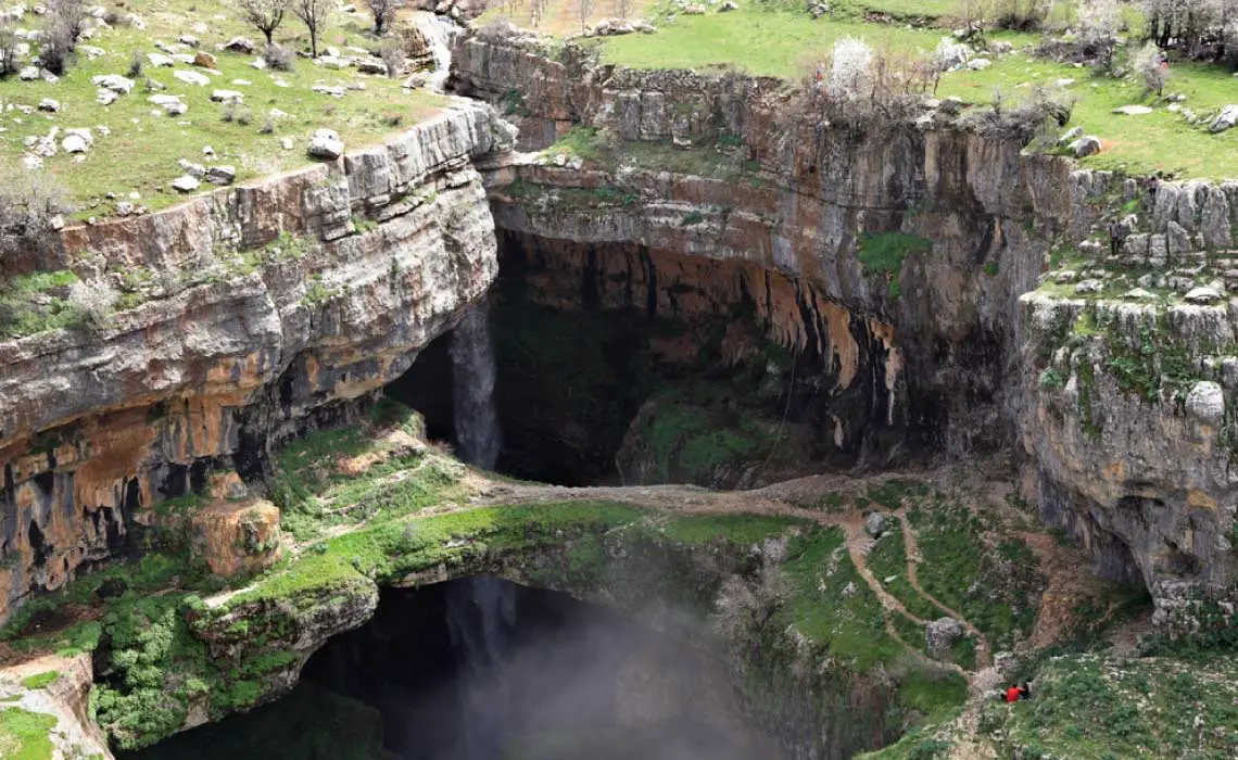 Baatara sinkhole and waterfall, Lebanon