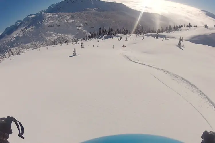 Heli skiing in Revelstoke, BC