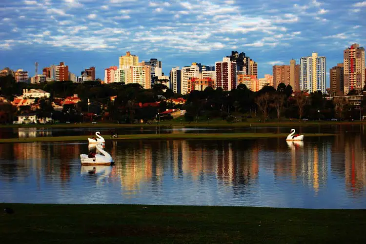 Lake in Curitiba Brazil