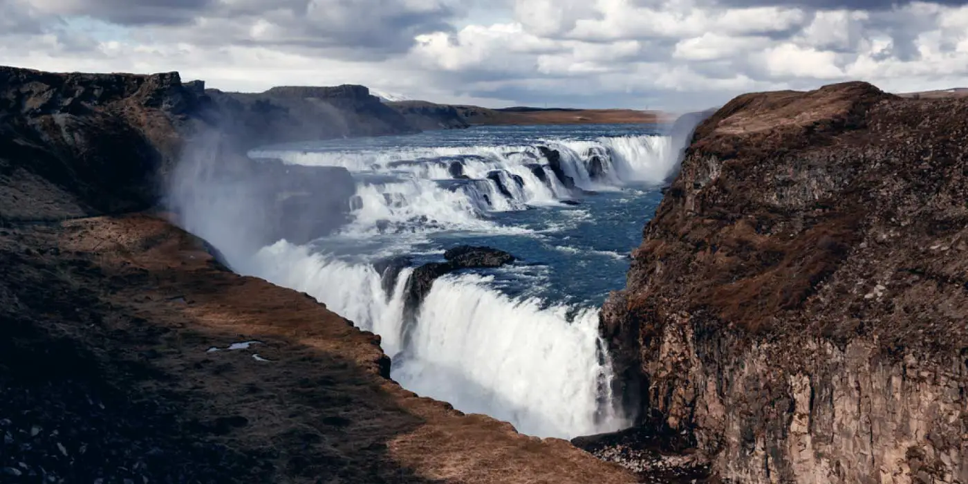 Gullfoss Waterfall in Iceland