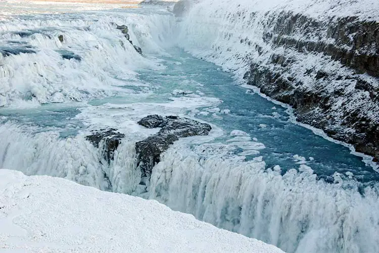 Gullfoss in the winter