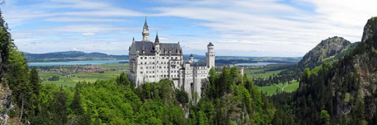 Neuschwanstein Castle, Germany. One of the many castles around the world