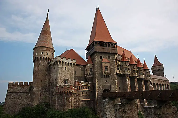 Castle of Hunedoara, Romania. One of the largest Medieval Castles in Europe