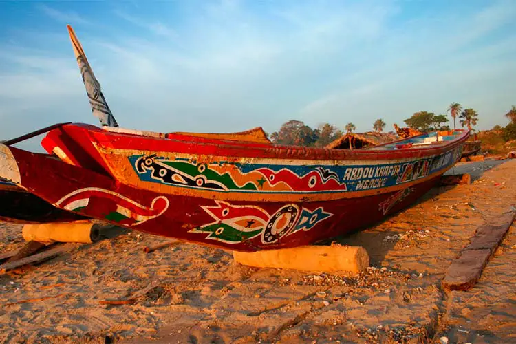 Fishing boat in The Gambia