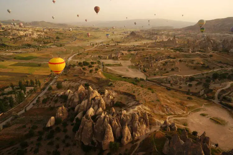 Balloon flight over Cappadocia