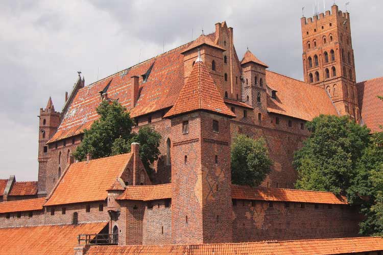 Malbork Castle in Poland is one of the biggest castles around the world 