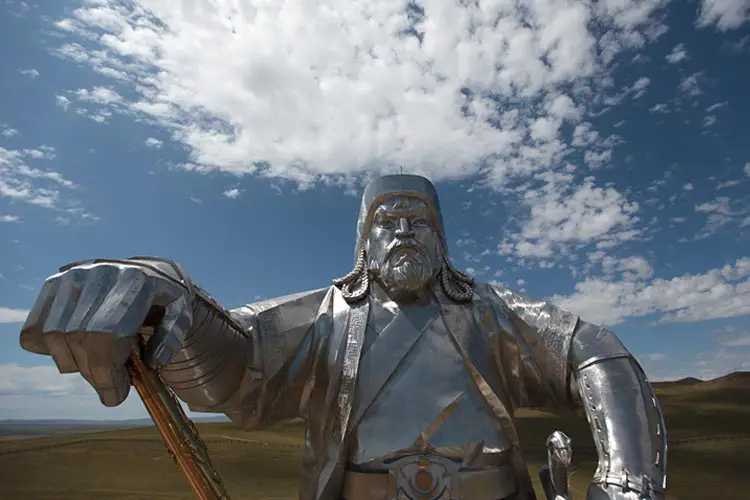 Giant statue of Genghis Khan near Ulaanbaatar