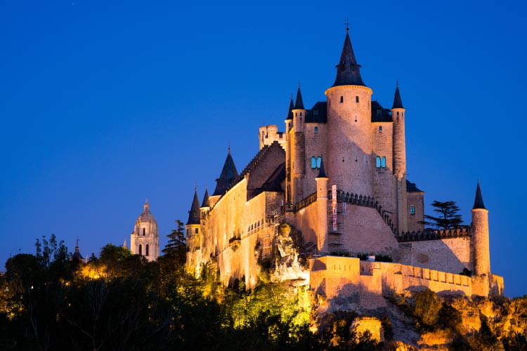 Alcázar de Segovia in Spain on of the great Castles around the world