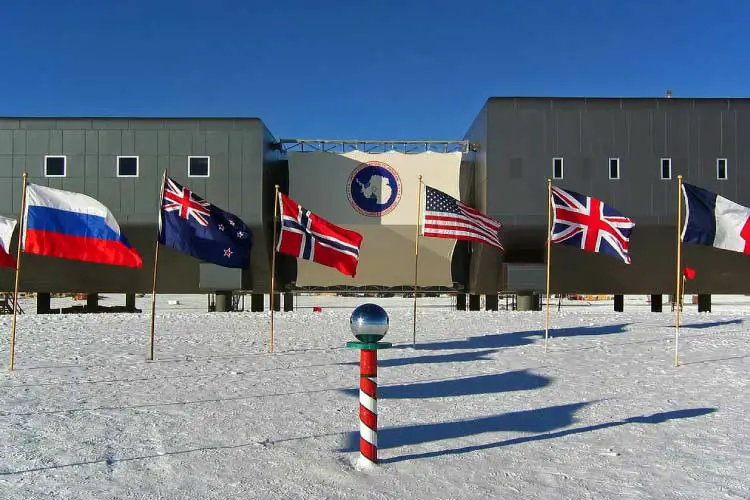 Research Camp in Antarctica