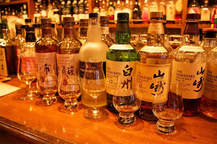 Selection of Japanese Whiskey