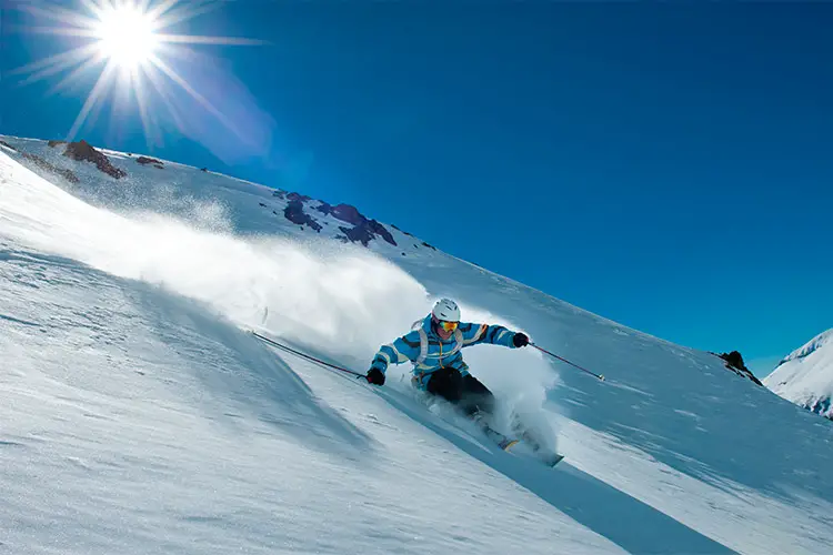 The Andes, one of the best places to ski in the world