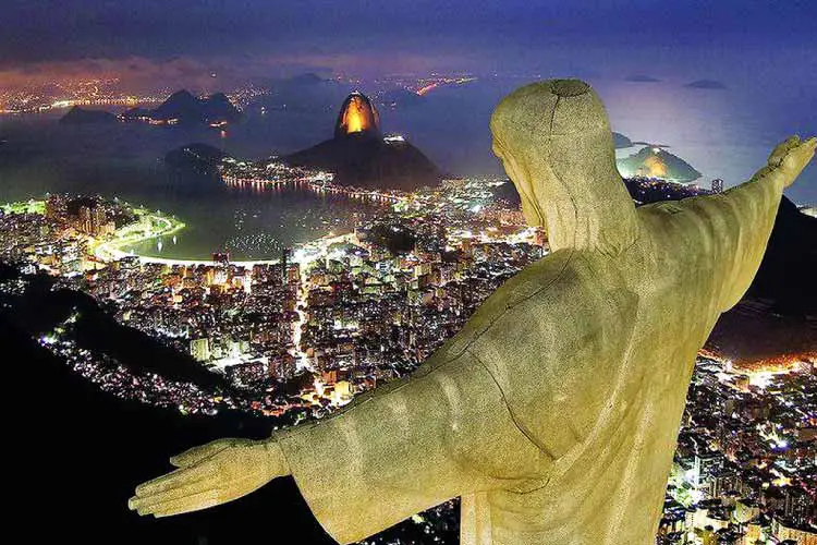 View of Rio from Christ the Redeemer - One of the New Wonders of the World