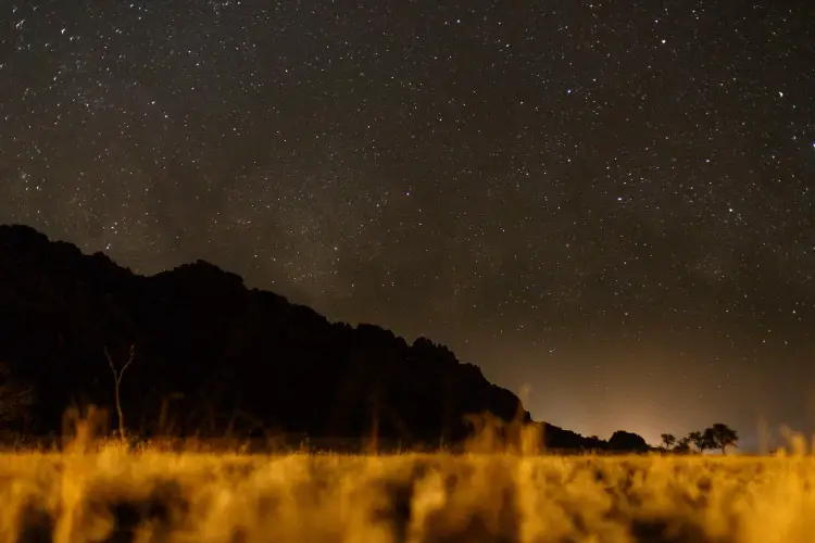 Starry Night Skies Over Namib Desert in Sossusvlei, Namibia