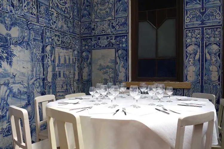 Azulejo Tiles in a Lisbon Restaurant