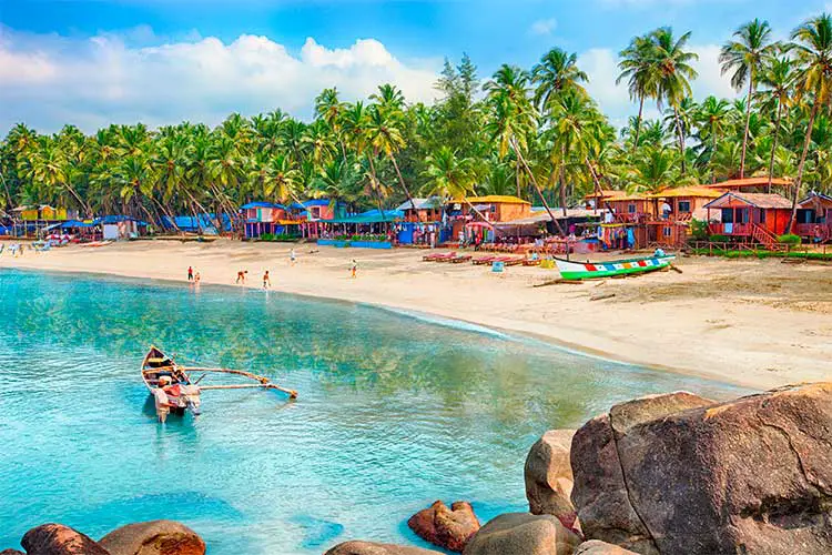 Beautiful Goa province beach in India