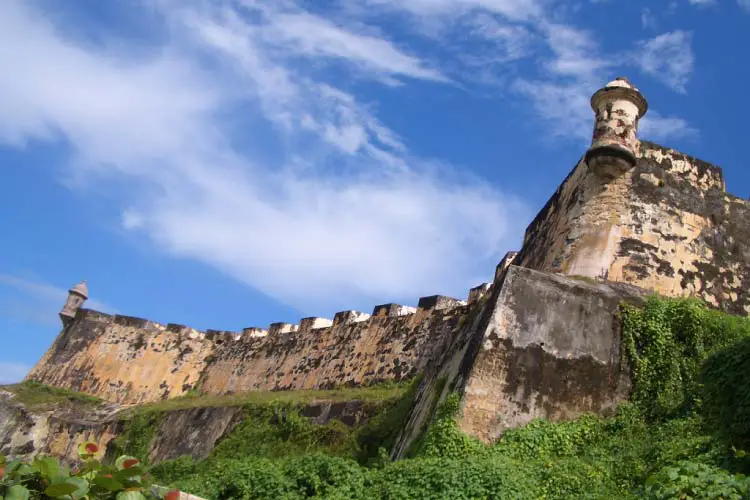 El Morro Fortress, a view from the trial