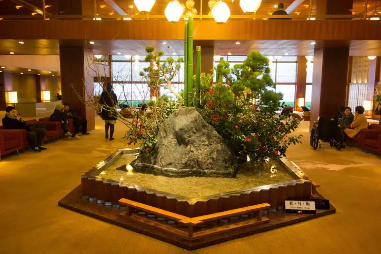 Ikebana in Hotel Lobby