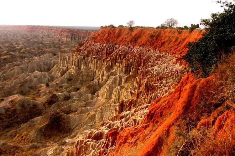 Red Sandstone Cliffs in Angola