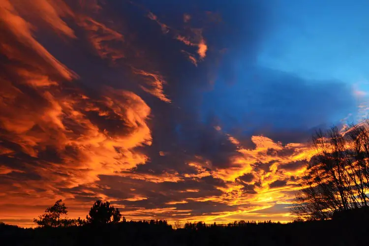 Sonnenuntergang - Means Sunset in German