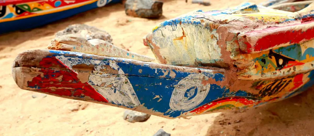 Boat in Ile de Goree, Senegal