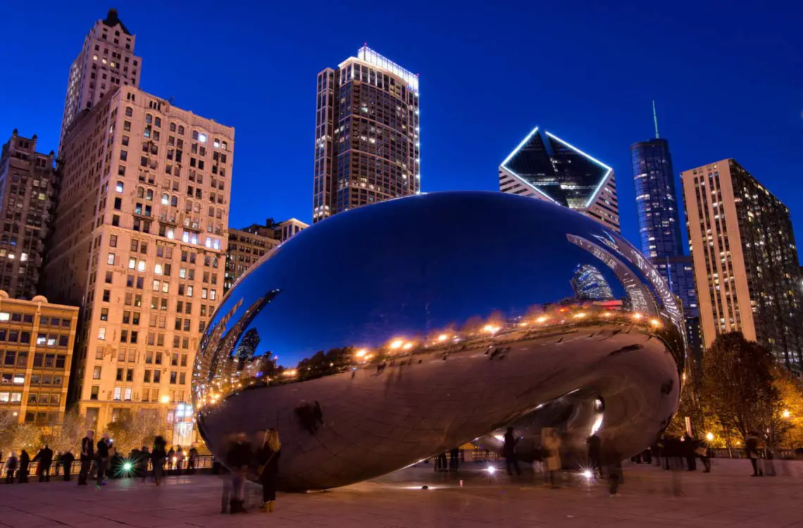 Cloud Gate at Night