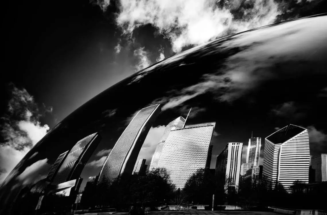 Black and White Sky Scrapers