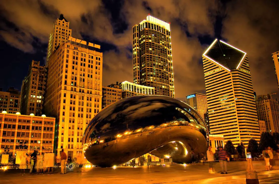 Cloud Gate at Night