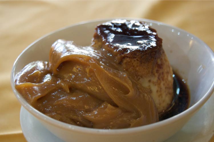 Flan with Dulce-de Leche