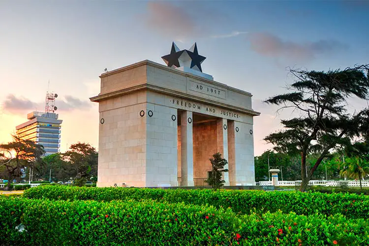 The Independence Arch of Independence Square of Accra