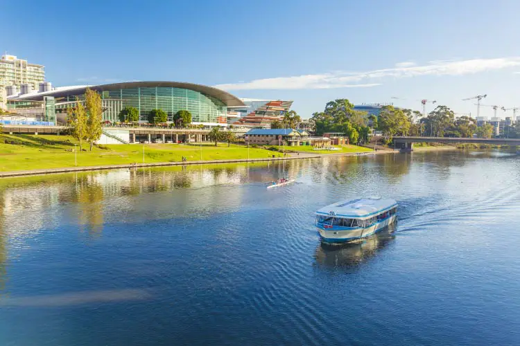 Downtown area of Adelaide