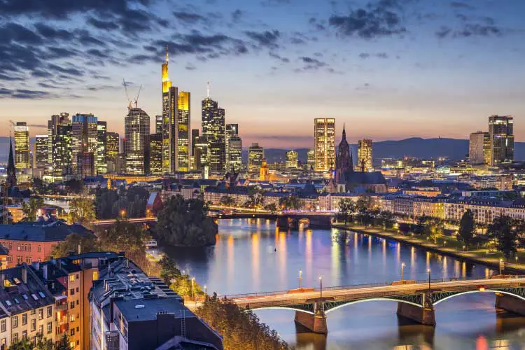 Frankfurt Financial District Skyline