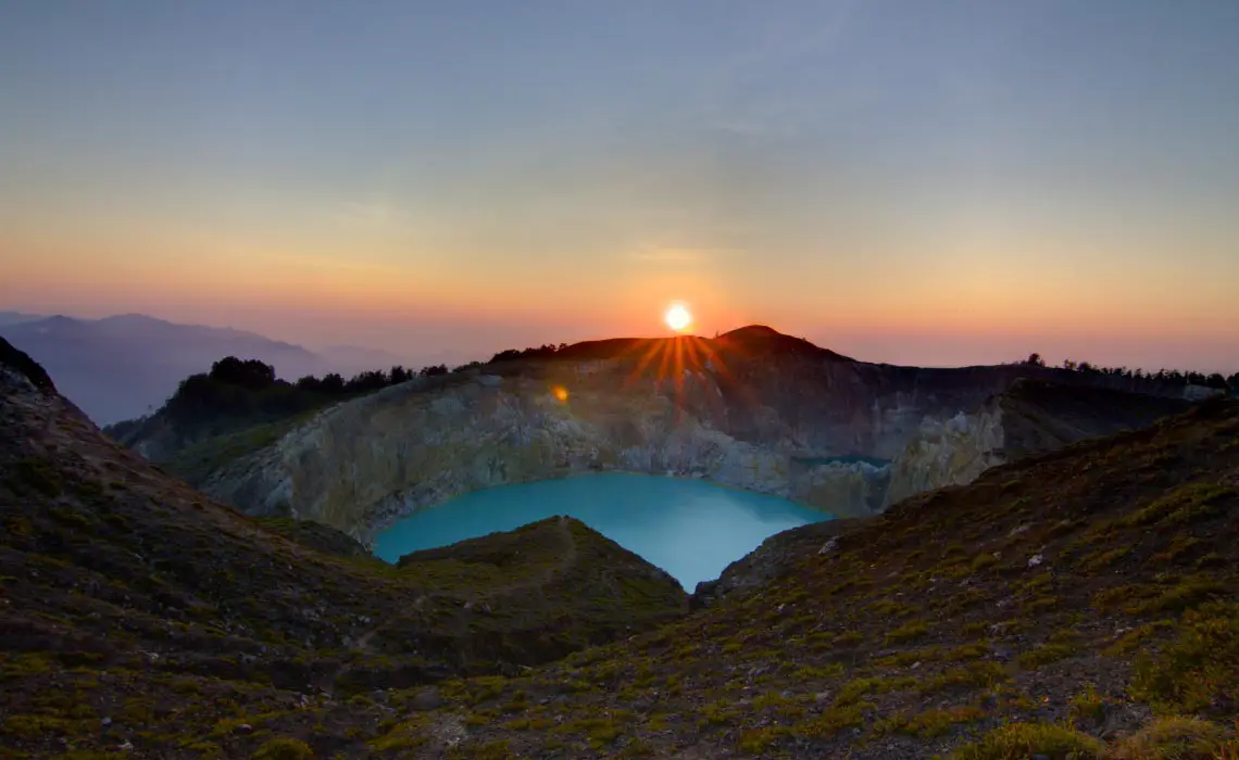 Kelimutu Crater at Sunrise, Indonesia