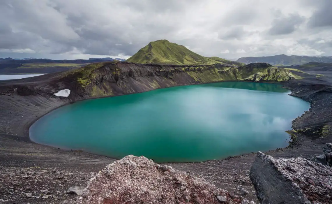 Lake Hnausapollur, Iceland