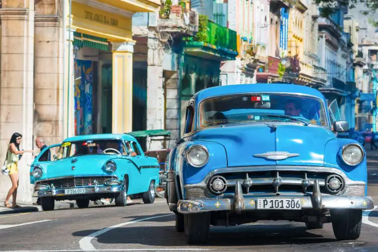 Old car on the streets of Havana