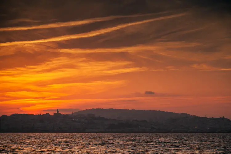 Sunset in Tangier