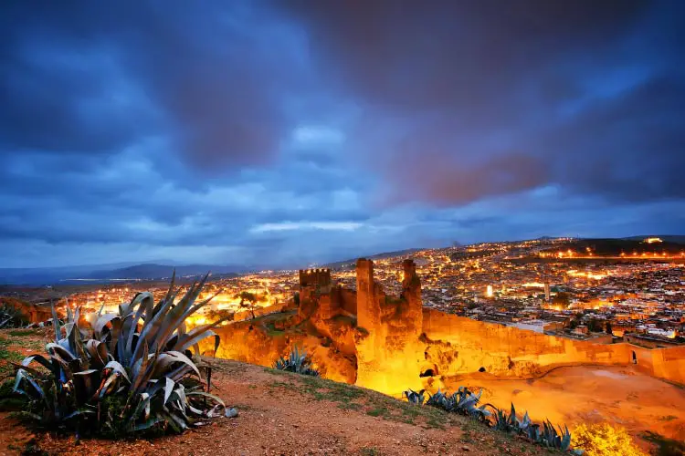 Sunset light over Fes el Bali