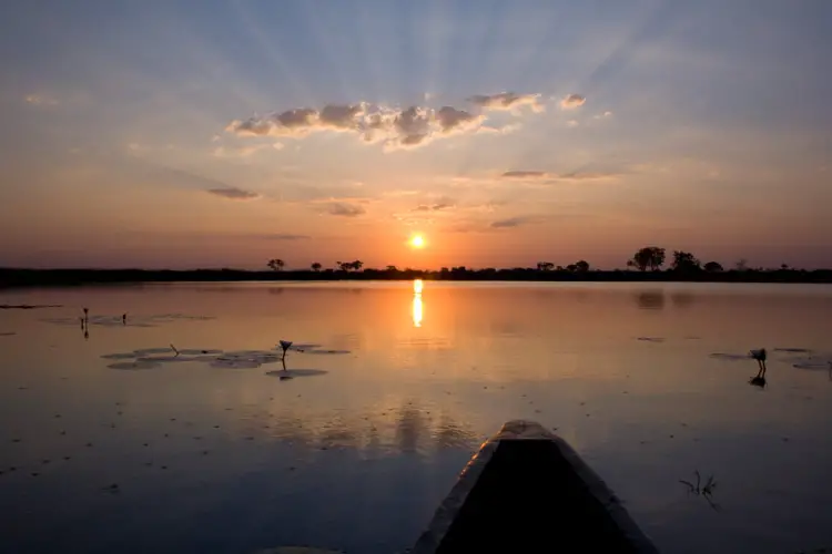 Sunset on the Hippo Pool