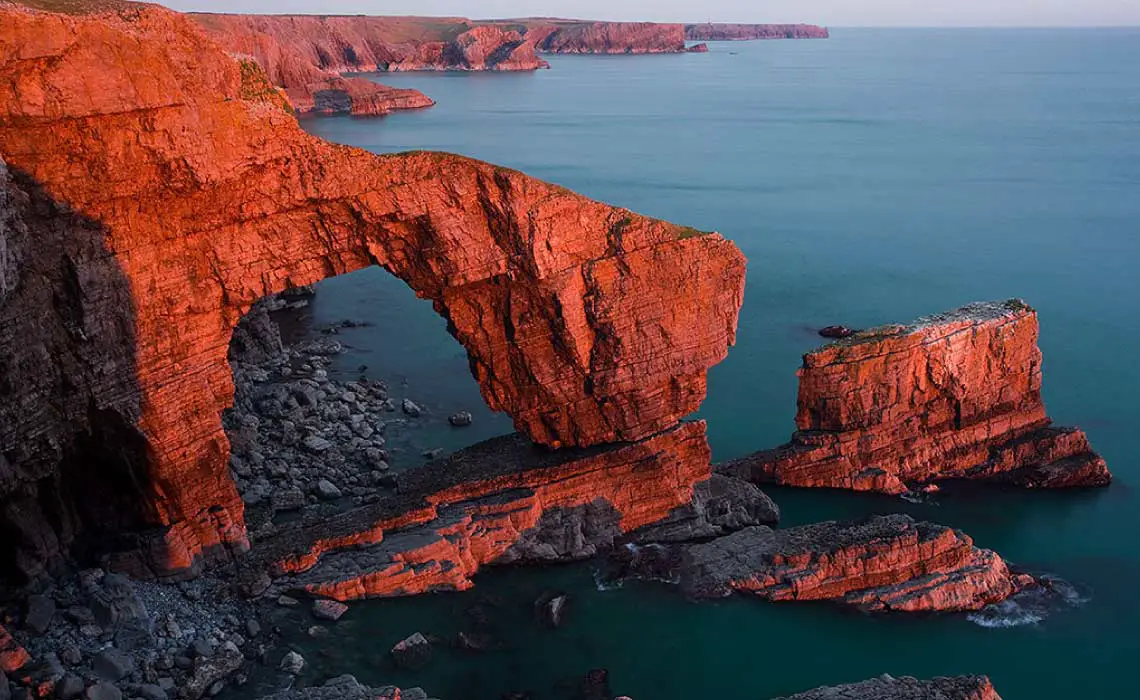 The Green Bridge of Wales, Pembrokeshire, Wales