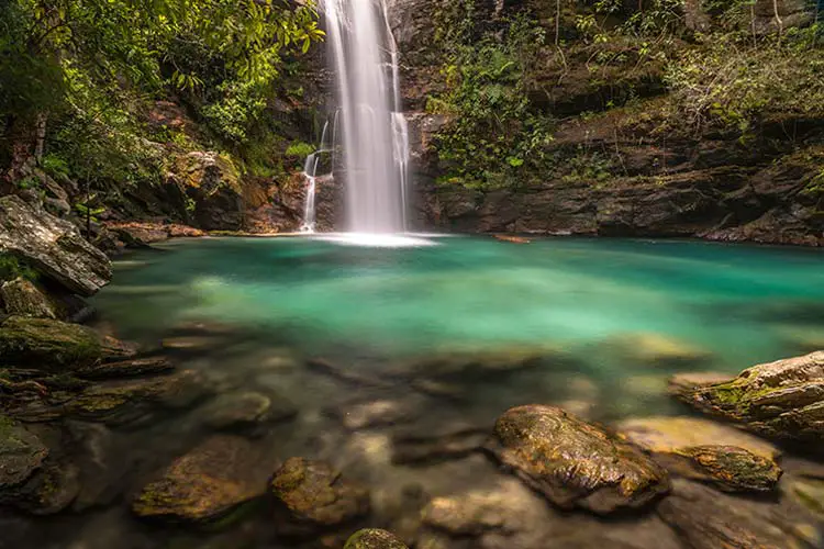 Waterfall in Chapada dos Veadeiros National Park, Brazil