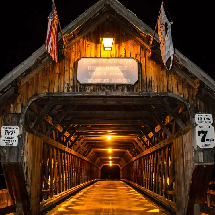 Wooden Bridge by Night