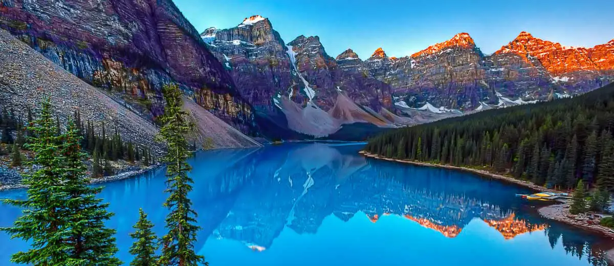 Moraine lake in Banff National Park