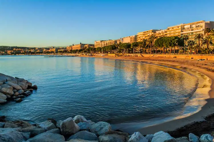 Cannes Bay in Alpes Maritimes, French Riviera