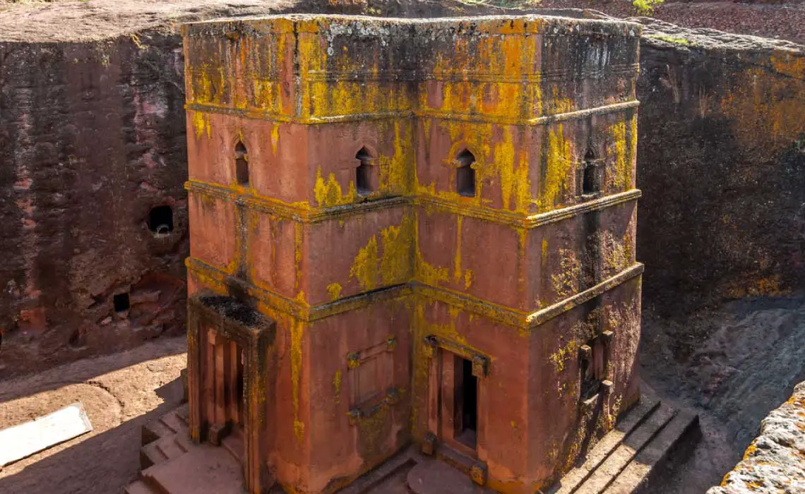 The Church of St. George in Lalibela Ethiopia