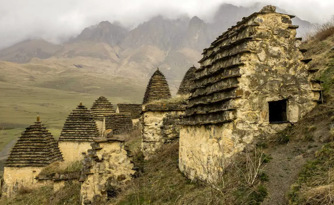 City of the Dead in Northern Ossetia, Russia