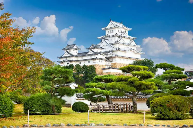 Main tower of the Himeji Castle, Japan. A UNESCO World Heritage Site