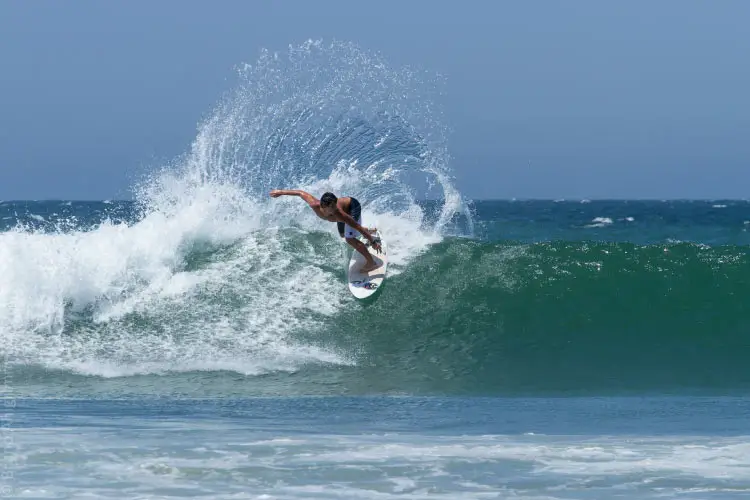 Surfer in Macora, Peru