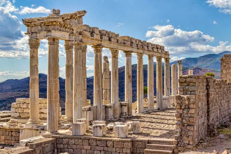 Temple of Trajan at Acropolis of Pergamon