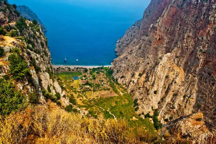 The Butterfly Valey in the city of Oludeniz/Fethiye