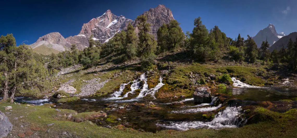 Trekking and climbing in Fann Mountains, Tajikistan