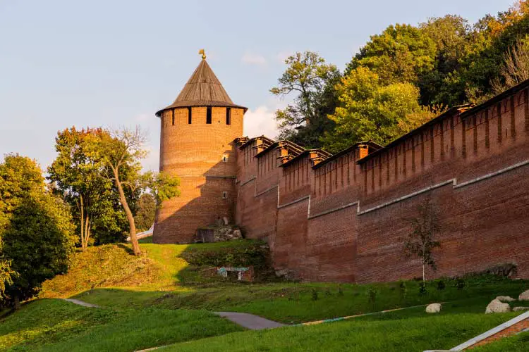 Zachatievskaya Kremlin tower, Nizhny Novgorod, Russia